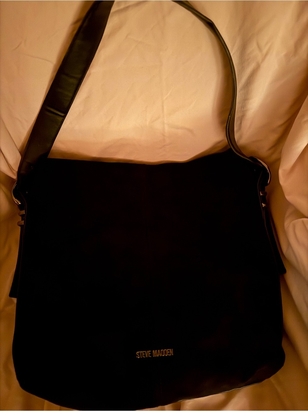 Steve Madden Black Hobo Shoulder Bag